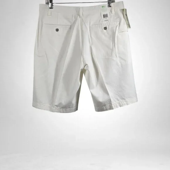 Dockers NWT W33 Men's Perfect Short Flat Front Classic Fit White - Picture 4 of 9